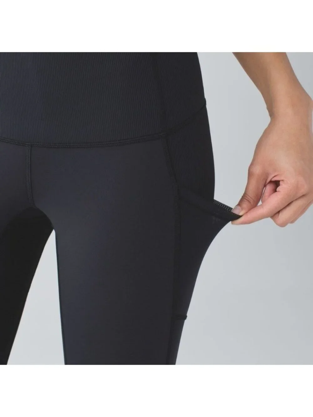 Lululemon Seek The Heat Crop Black 25